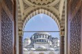 Gate to the court yard of Suleymaniye Mosque in Istanbul, Turkey