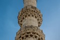 Unique architecture at Suleymaniye Mosque in Istanbul, Turkey