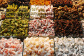Traditional sweets and local delicacies at Grand Market in Istanbul, Turkey