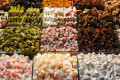 Traditional sweets and local delicacies at Grand Market in Istanbul, Turkey