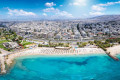 Turquoise waters in Kalamaki beach in the southeast of Athens