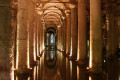 The Underground Yerebatan Cistern or Basilica Cistern lies underneath Istanbul