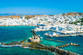 The Venetian Castle in the harbor of Naoussa, Paros