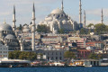 View of the Blue Mosque from Bosphorus in Istanbul