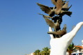 The Hand of Peace sculpture in Kusadasi