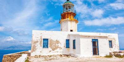 The iconic Armenistis Lighthouse