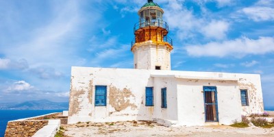 The iconic Armenistis Lighthouse