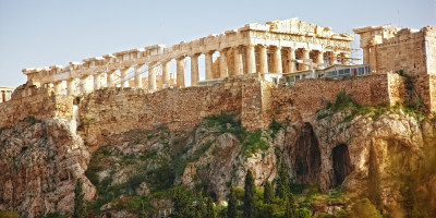 View of Parthenon on Acropolis Hill, Athens