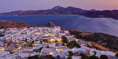 Plaka village in Milos