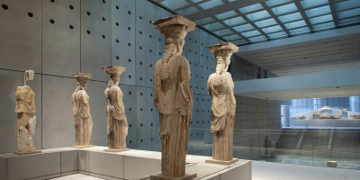 Caryatides in the Acropolis Museum, Athens
