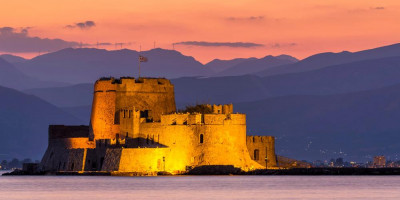 The Castle of Bourtzi in Nafplion