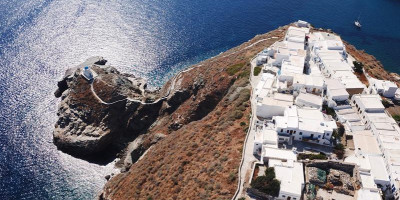 The village of Kastro in Sifnos