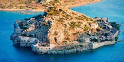 Aerial view of Spinalonga