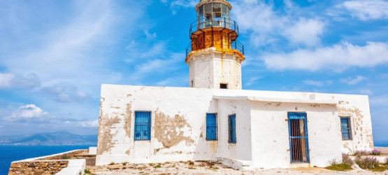 The iconic Armenistis Lighthouse