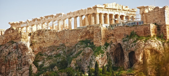 View of Parthenon on Acropolis Hill, Athens