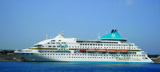 Exterior view of ship Celestyal Crystal