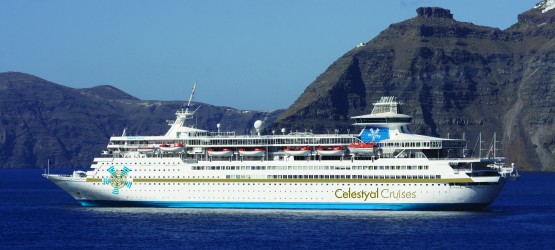 Exterior view of the ship Celestyal Olympia