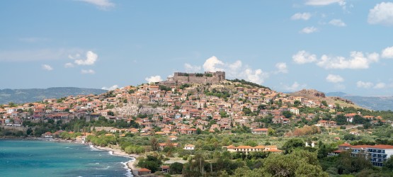 Molyvos town panorama, Lesvos island