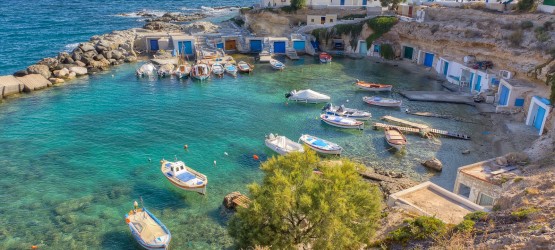 Mantrakia village in Milos island