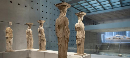 Caryatides in the Acropolis Museum, Athens