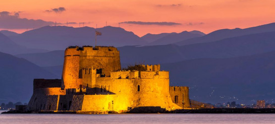 The Castle of Bourtzi in Nafplion