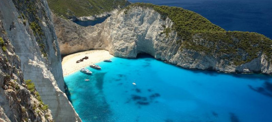 Navagio beach in Zakynthos