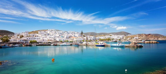 Approaching Naousa in Paros