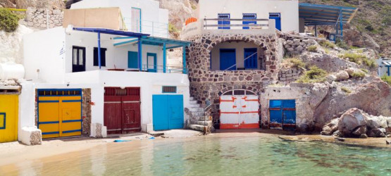 The fishing village of Klima in Milos