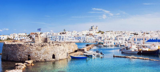 The port of Naousa in Paros