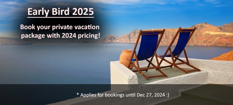 Book Summer 2024 vacation package with 25% deposit